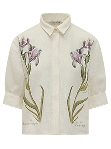Alberta Ferretti Floral Printed Shirt