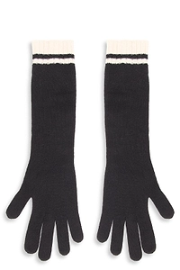 Alberta Ferretti Long Knit Gloves