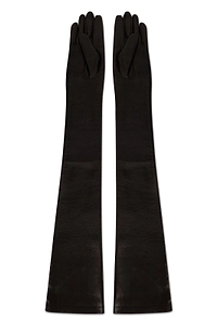 Alberta Ferretti Long Leather Gloves