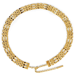 Alberta Ferretti Geometric Chain Necklace