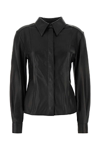 Alberta Ferretti Gloss Leather Shirt