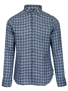 Checked Long-Sleeved Shirt