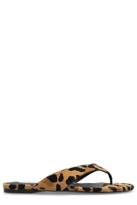 AlaÏA Leopard Patterned Infradito Flat Mules