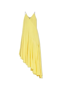 AlaÏA Matte Jersey Asymmetrical Slip Dress