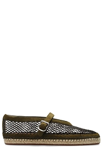 AlaÏA Mesh Buckle-Fastening Espadrilles