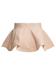 AlaÏA Peplum Denim Mini Skirt
