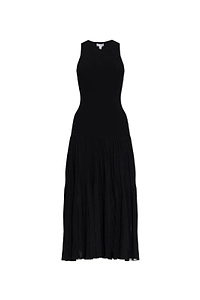 AlaÏA Pleated Knit Maxi Dress