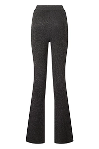 Alberta Ferretti Ribbed Flared Knitted Trousers