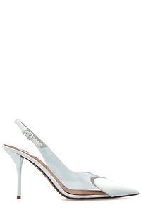 AlaÏA Le Coeur Pointed Toe Slingback Pumps
