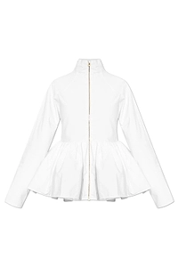 AlaÏA Poplin Peplum Jacket