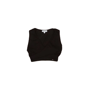 AlaÏA Ribbed Jersey Wrapped Top