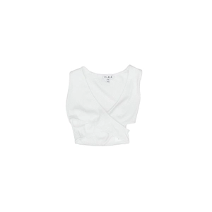 AlaÏA Ribbed Jersey Wrapped Top