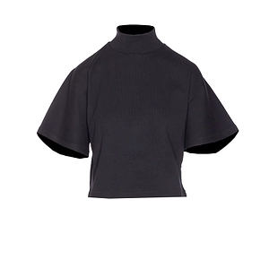 Alaia Ribbed High Neck T-Shirt