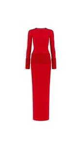 AlaÏA Long-Sleeved Bodycon Dress