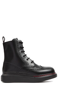 Alexander Mcqueen Hybrid Lace-Up Ankle Boots