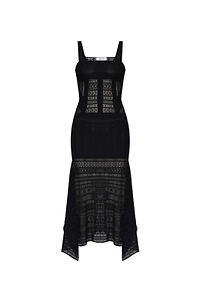 Alexander Mcqueen Lace Asymmetric Hem Dress
