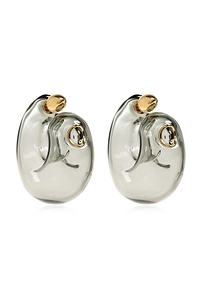 Sculpted Glass Earrings