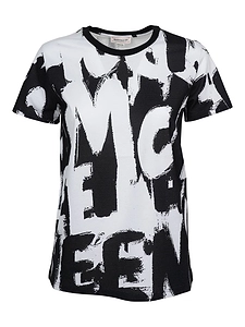 Alexander Mcqueen Logo Printed Crewneck T-Shirt