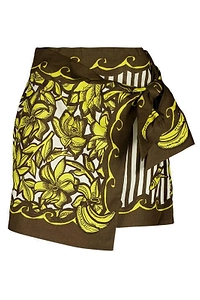 Alemais Mona Wrap Floral Mini Skirt