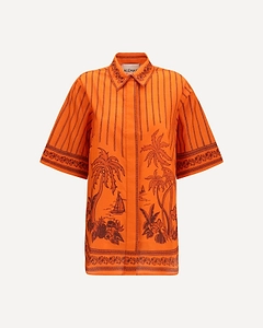 Alemais Printed Oversized Shirt