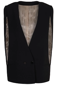 Alberta Ferretti Sleeveless Single Breasted Vest