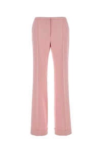 Alberta Ferretti Straight-Leg Pleated Tailored Pants