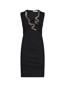 Alina Embellished Snake-Shape Sheath Dress