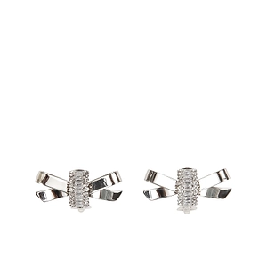 Alessandra Rich Bow Embellished Clip Earrings