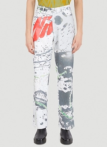 Alive & More Splatter Print Straight-Leg Pants