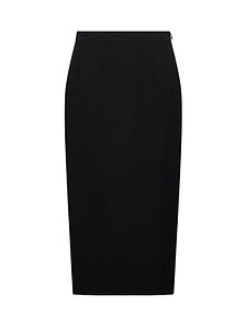 Alessandra Rich Crepe Midi Skirt