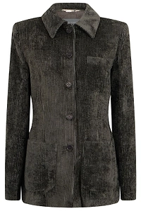 Alberta Ferretti Textured Button-Front Jacket