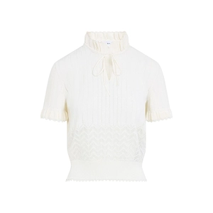 Alexander Mcqueen Pointelle Knit Top
