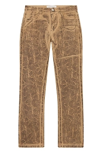 Alberta Ferretti Textured Straight-Leg Jeans