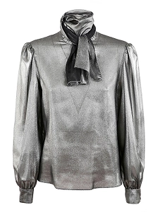 Alberta Ferretti Tie Detailed Long-Sleeved Shirt