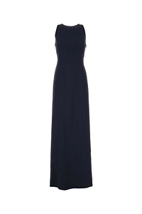 Alberta Ferretti Tie Detailed Sleeveless Midi Dress