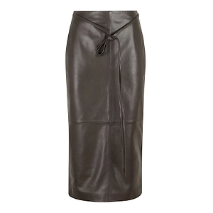 Alberta Ferretti Tie-Waist Midi Skirt