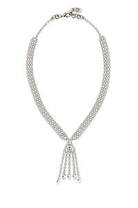 Alessandra Rich Crystal Fringe Necklace