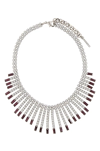Alessandra Rich Crystal Fringe Necklace
