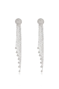 Alessandra Rich Embellished Clip On Earrings