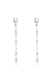 Alessandra Rich Embellished Drop Earrings
