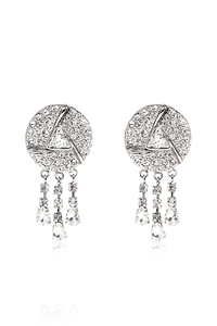 Alessandra Rich Embellished Clip On Earrings
