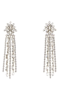 Alessandra Rich Embellished Dropped Earrings