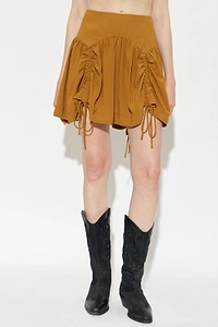 Allsaints Aria Ruched Mini Skirt