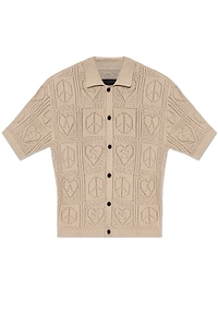 Allsaints Arktx Intarsia Knit Cardigan