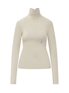 Alberta Ferretti Af Logo Slim-Fit Turtleneck Top