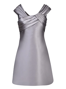Alberta Ferretti Twist-Detailling Mini Dress