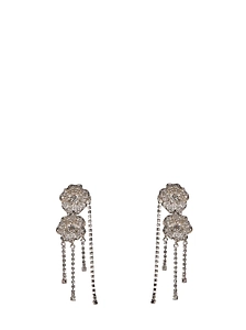 Alessandra Rich Floral Embellished Earrings