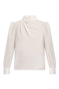 Alessandra Rich High-Neck Blouse