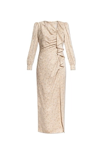 Alessandra Rich Jacquard Draped Dress