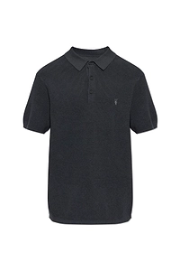 Allsaints Aspen Textured Polo Shirt
